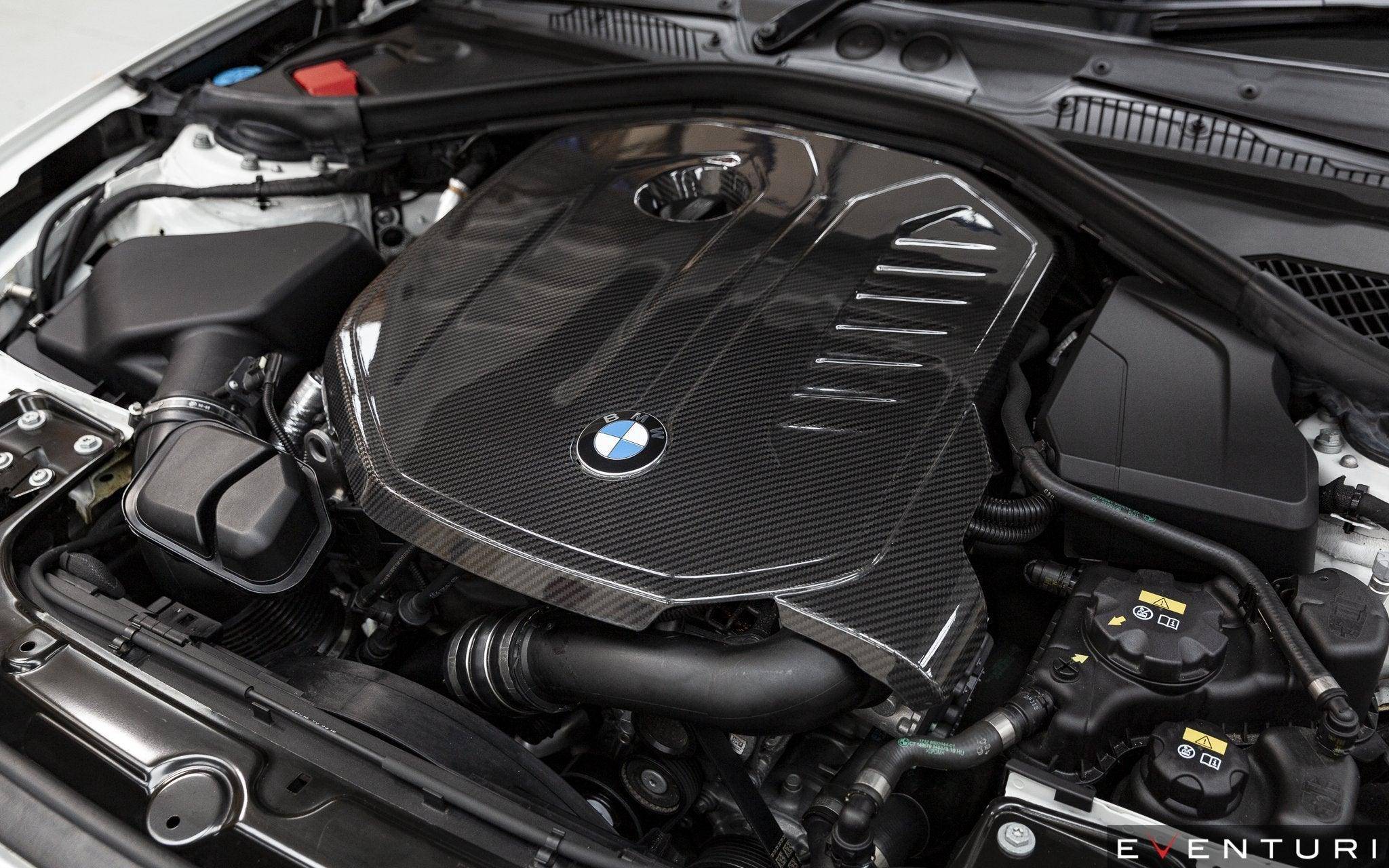 BMW M140i F20, M240i F22, 340i F30 & 440i F32 Eventuri Carbon Fibre Engine Cover - AUTOID® - Vehicle Dress Up Caps & Covers - Eventuri