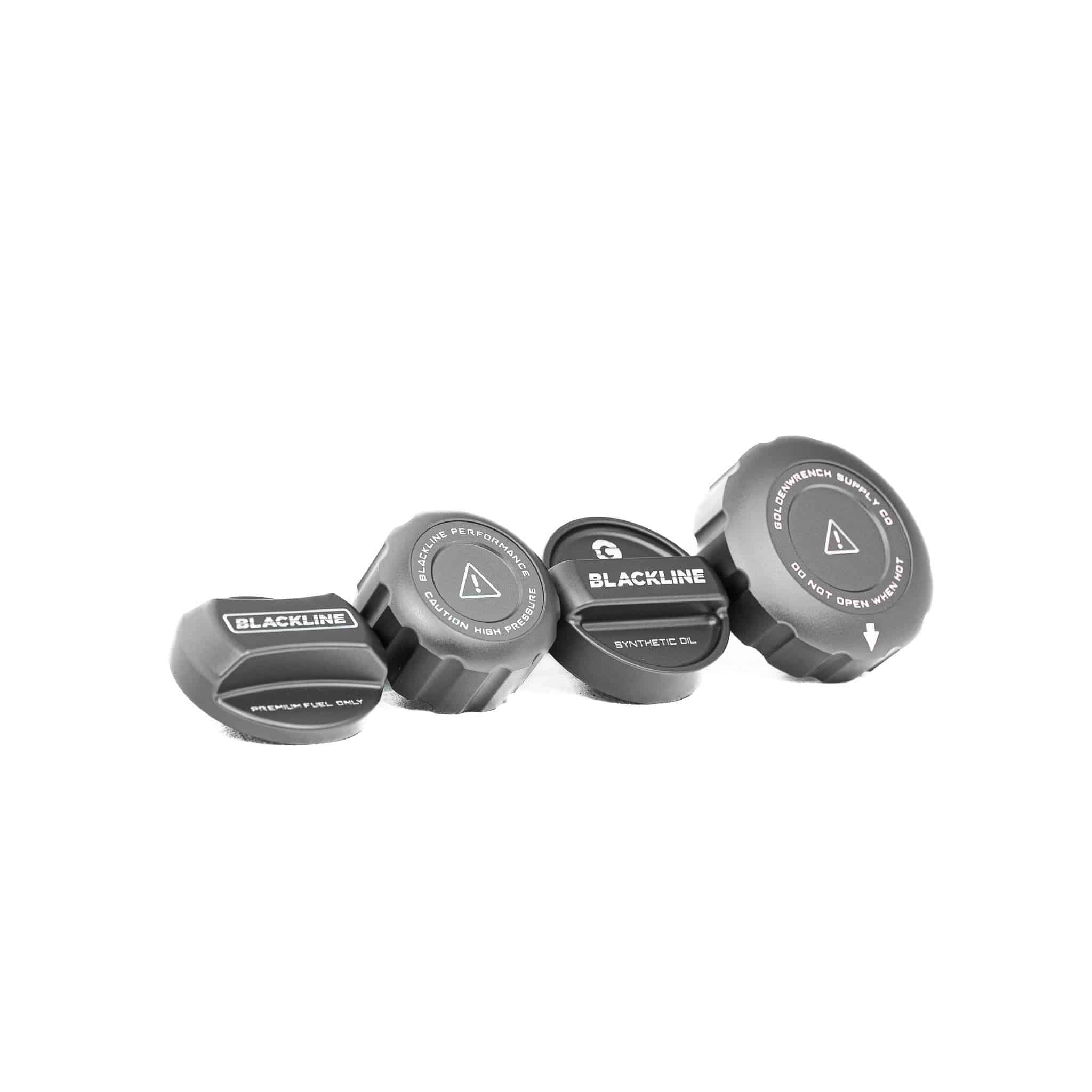 BMW M140i F20, M240i F22 & M340i F30 Engine & Fuel Cap Set by Goldenwrench - AUTOID® - Vehicle Dress Up Caps & Covers - Goldenwrench Supply