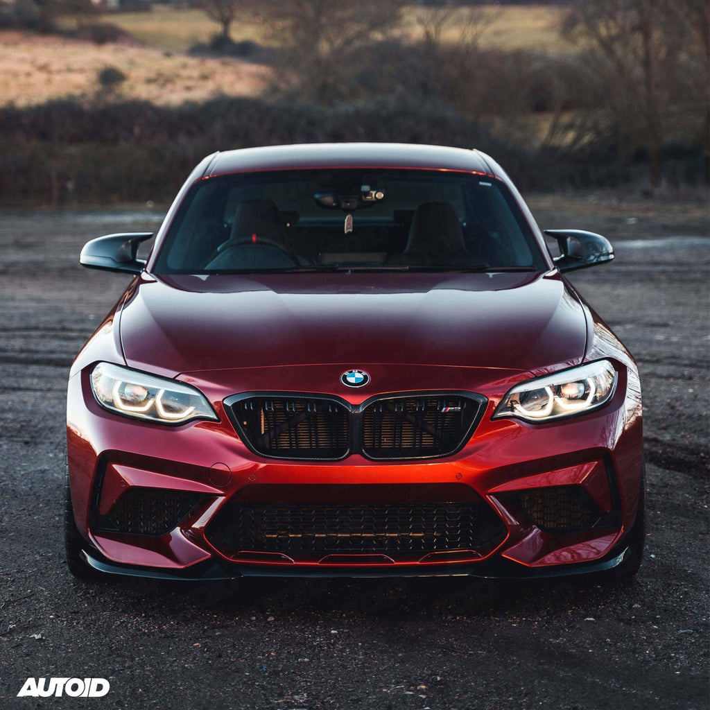 BMW M2 Competition F87 EVO-S Gloss Black Front Splitter by ZAERO (2018-2021) - AUTOID® - Front Lips & Splitters - Zaero Design