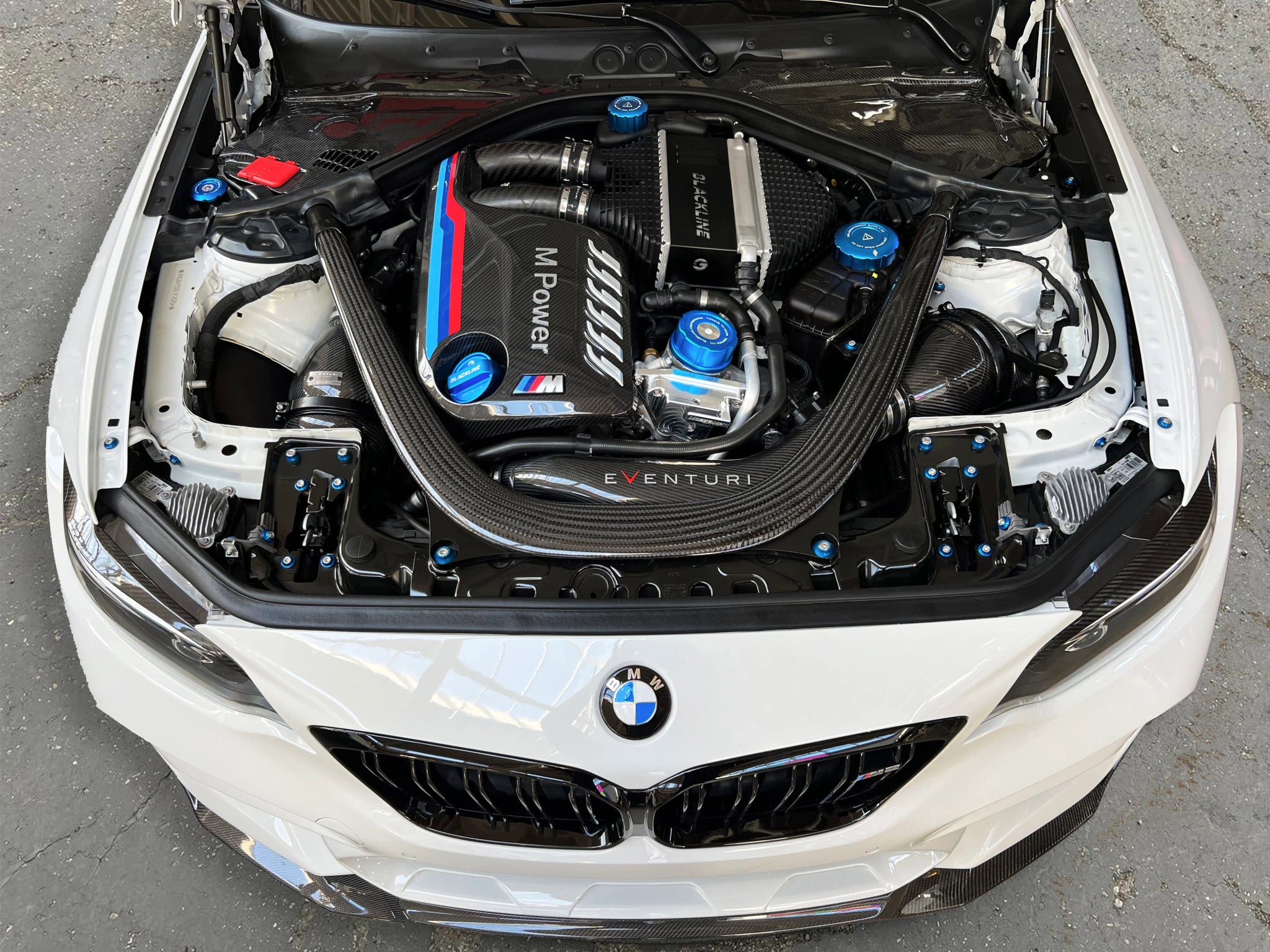 BMW M2 Competition F87, M3 F80, M4 F82 Engine Dress Up Hardware by Downstar (2015 - 2021) - AUTOID - Vehicle Dress Up Caps & Covers - Downstar