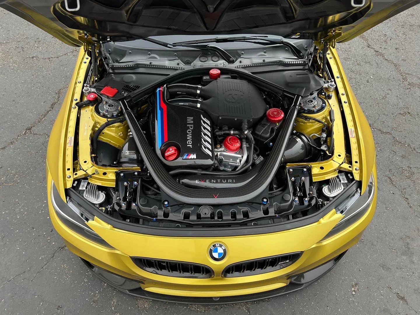 BMW M2 Competition F87, M3 F80, M4 F82 Engine Dress Up Hardware by Downstar (2015 - 2021) - AUTOID - Vehicle Dress Up Caps & Covers - Downstar