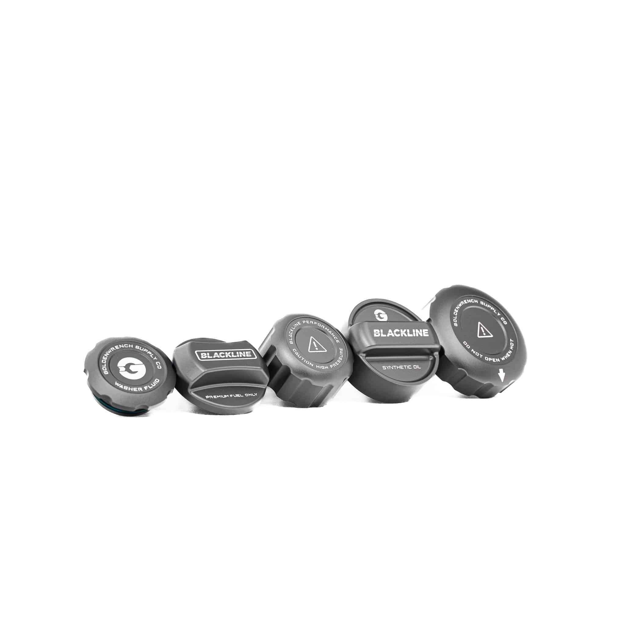 BMW M2 Competition F87, M3 F80 & M4 F82 Engine & Fuel Cap Set by Goldenwrench - AUTOID® - Vehicle Dress Up Caps & Covers - Goldenwrench Supply