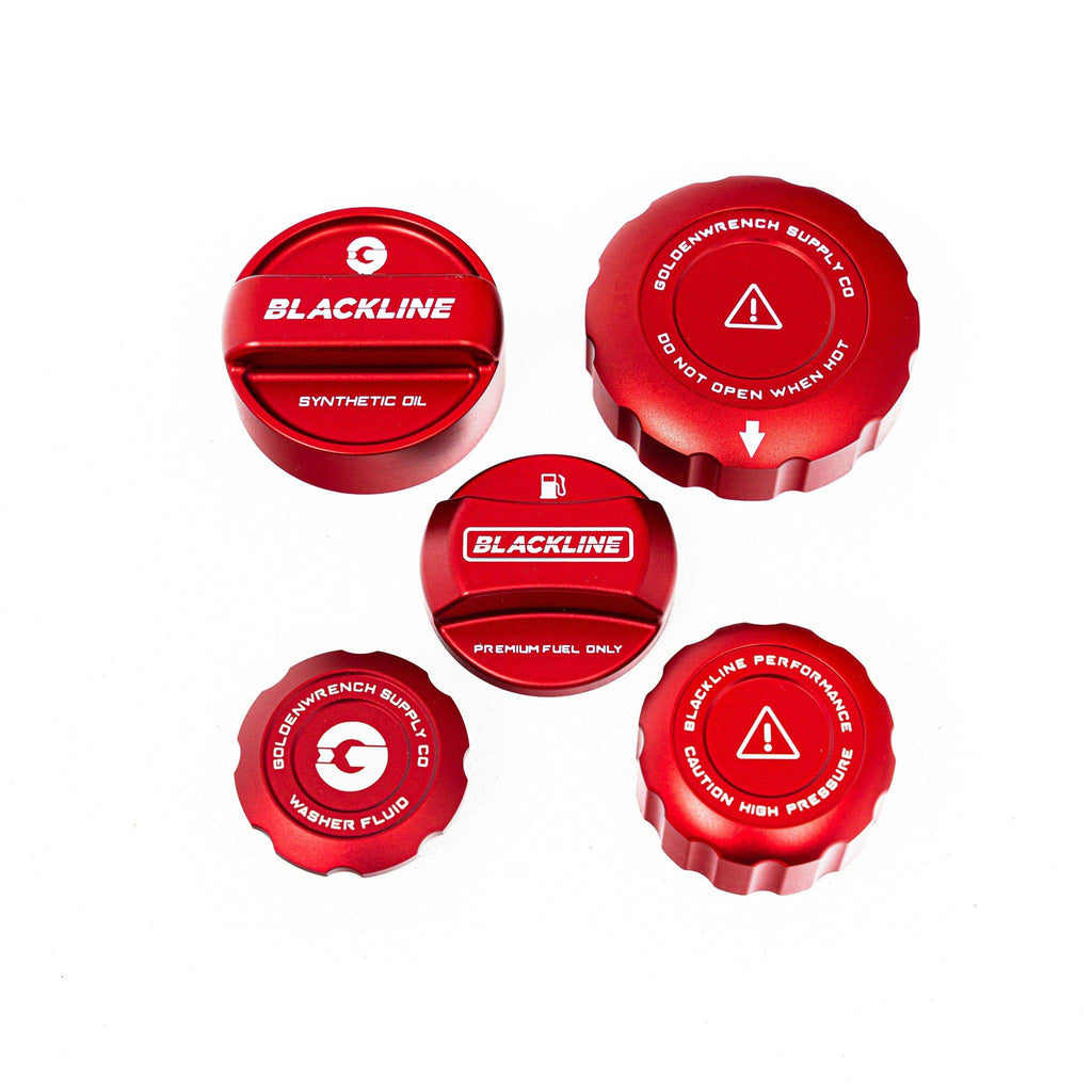 BMW M2 Competition F87, M3 F80 & M4 F82 Engine & Fuel Cap Set by Goldenwrench - AUTOID® - Vehicle Dress Up Caps & Covers - Goldenwrench Supply