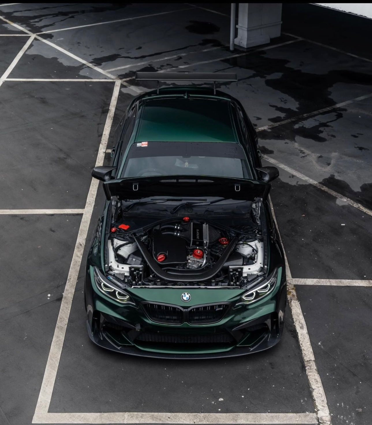BMW M2 Competition F87, M3 F80 & M4 F82 Engine & Fuel Cap Set by Goldenwrench - AUTOID® - Vehicle Dress Up Caps & Covers - Goldenwrench Supply