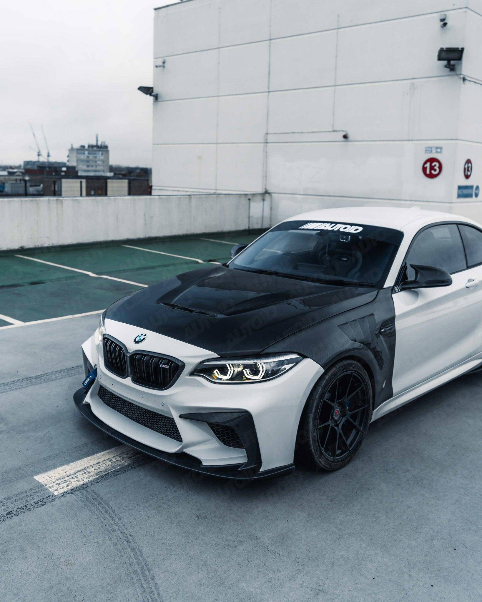 BMW M2 F87, 2 Series F22, 1 Series F20 Pre-Preg Carbon Fibre Front Bonnet by FORM (2014-2021) - AUTOID® - Front Hood - FORM Industries