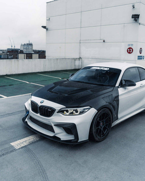 BMW M2 F87, 2 Series F22, 1 Series F20 Pre-Preg Carbon Fibre Front Bonnet by FORM (2014-2021) - AUTOID® - Front Hood - FORM Industries