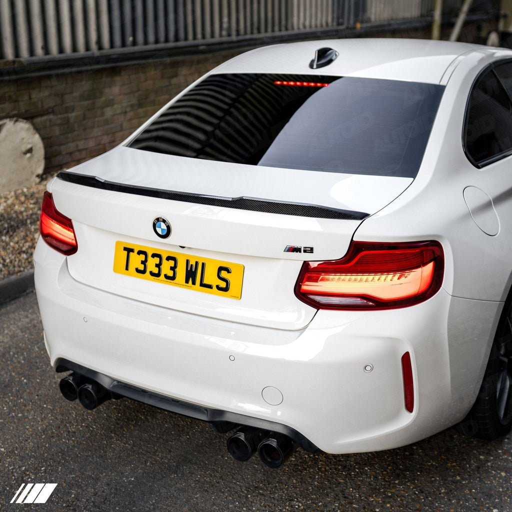 BMW M2 F87 & 2 Series F22 Carbon Fibre CS Rear Spoiler by FORM (2014-2021) - AUTOID® - Rear Spoilers - FORM Industries