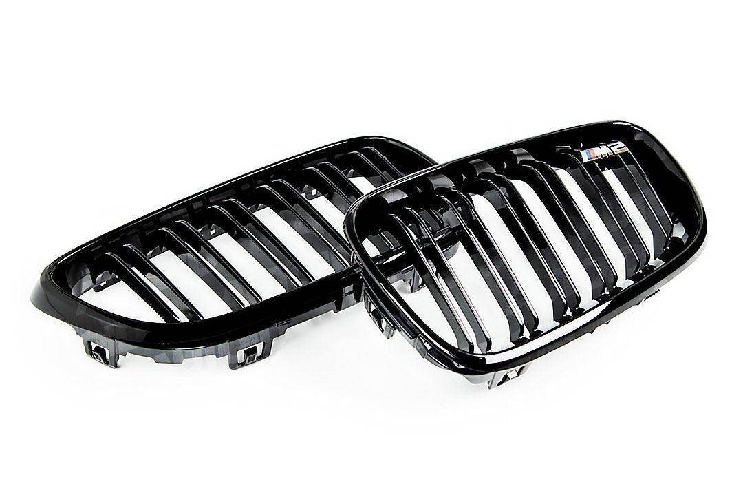 BMW M2 F87 & 2 Series, M235i, M240i F22 F23 Gloss Black Kidney Grilles (2014 - 2020) - AUTOID - Front Grille - Essentials