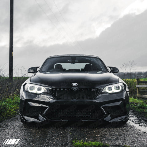 BMW M2 F87 Carbon Fibre Front Blades by FORM (2015-2018) - AUTOID® - Front Lips & Splitters - FORM Industries