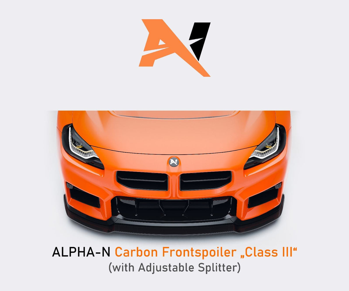 BMW M2 G87 Carbon Fibre Class 3 Front Splitter by Alpha - N (2023+) - AUTOID - Front Lips & Splitters - Alpha - N