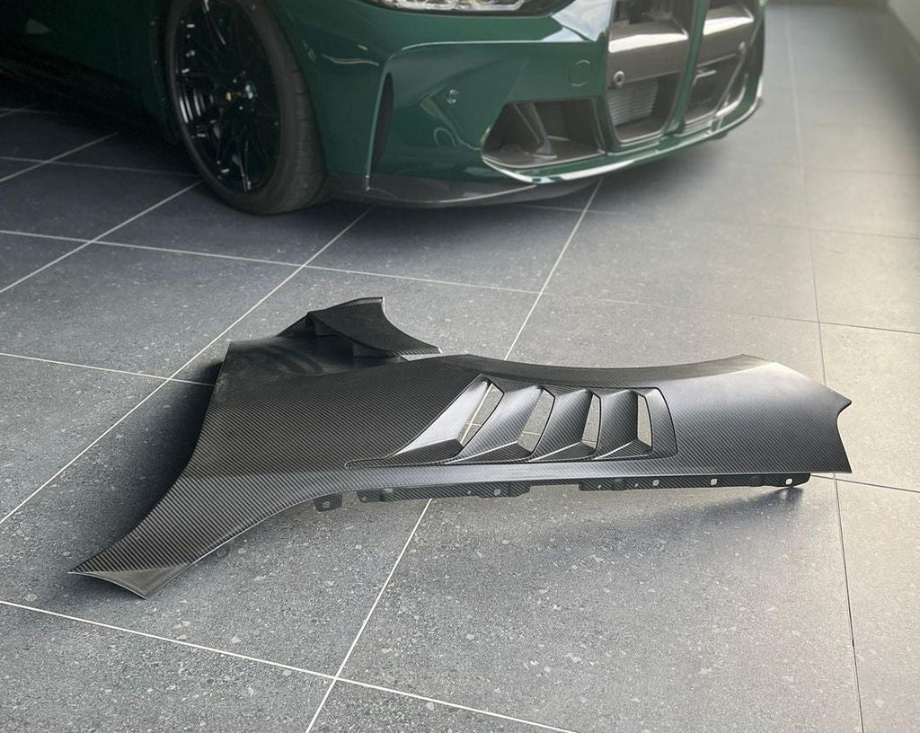 BMW M2 G87 Carbon Fibre Front Fender Wings by Alpha-N (2023+) - AUTOID® - Replacement Fenders - Alpha-N