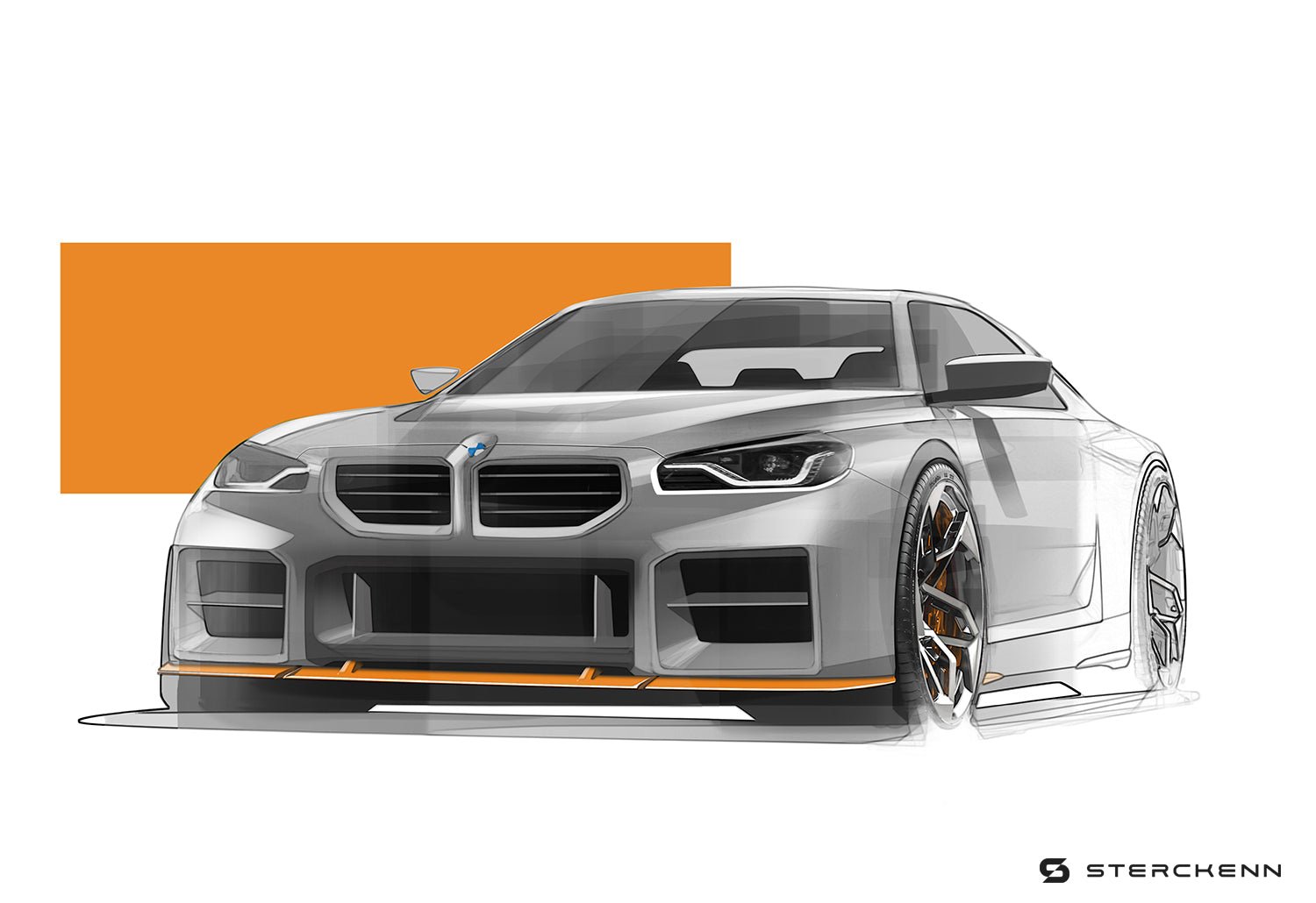BMW M2 G87 Carbon Fibre Front Lip by Sterckenn (2023+) - AUTOID® - Front Lips & Splitters - Sterckenn