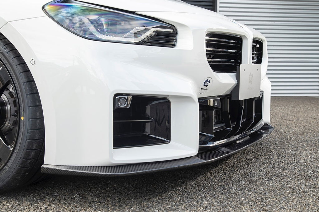 BMW M2 G87 Carbon Fibre Front Splitter by 3D Design (2023+) - AUTOID® - Front Lips & Splitters - 3DDesign