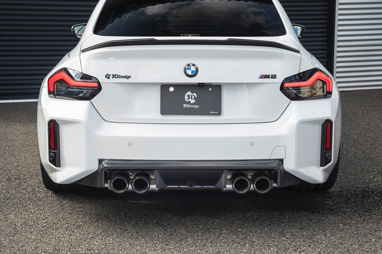 BMW M2 G87 Carbon Fibre Rear Diffuser by 3D Design (2023+) - AUTOID® - Rear Diffusers - 3DDesign