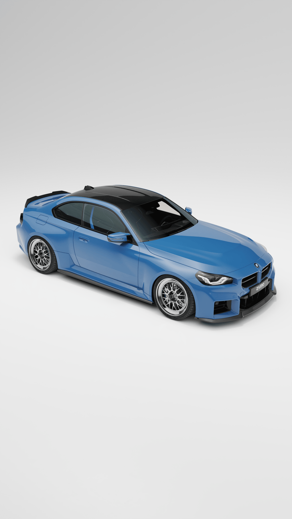 BMW M2 G87 EVO - S Gloss Black Front Lip by ZAERO (2023+) - AUTOID - Front Lips & Splitters - Zaero Design