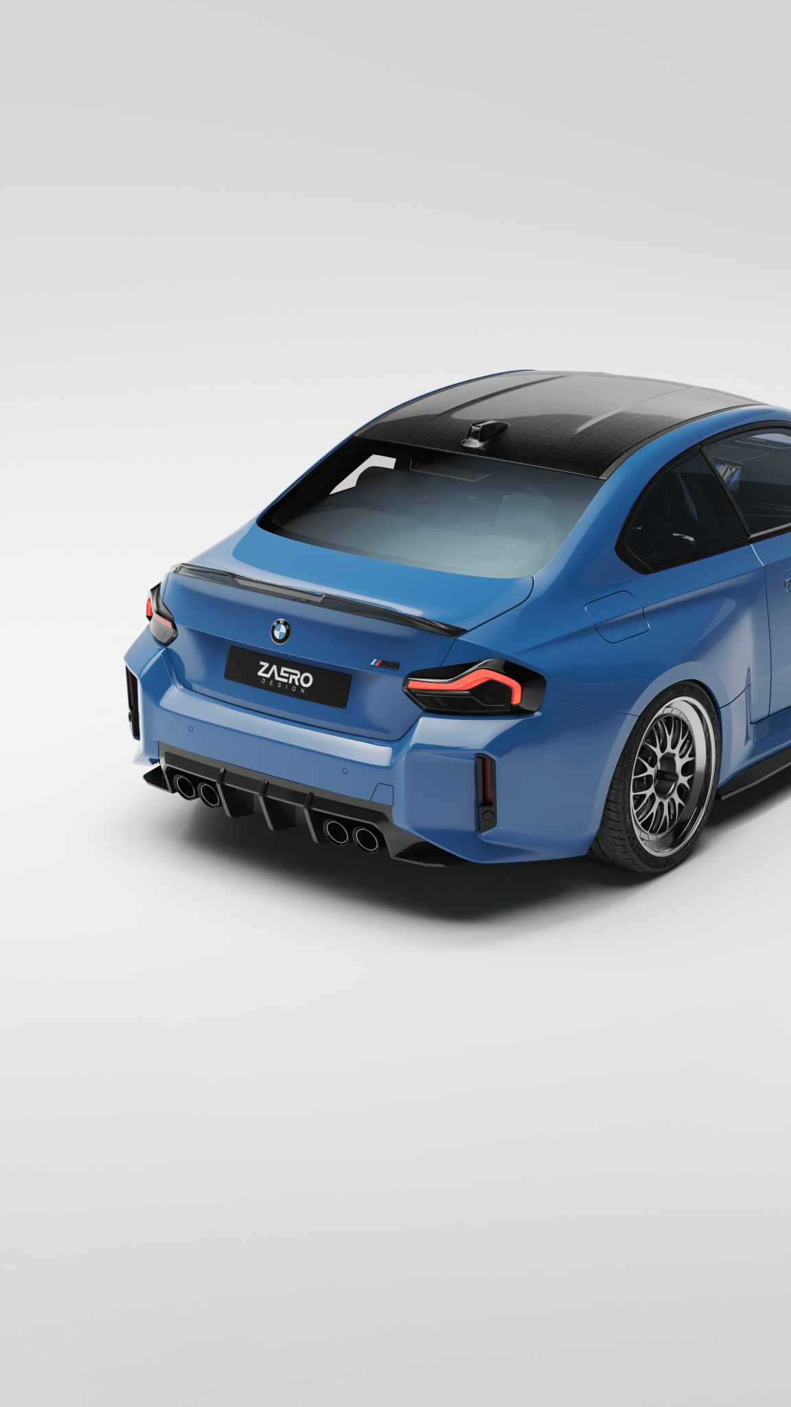 BMW M2 G87 EVO - S Gloss Black Rear Diffuser by ZAERO (2023+) - AUTOID - Rear Diffusers - Zaero Design