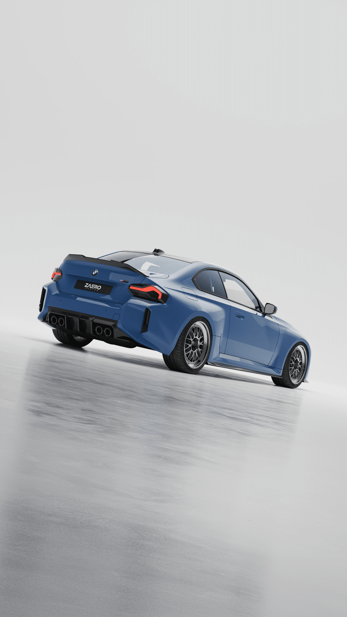BMW M2 G87 EVO-S Gloss Black Rear Diffuser by ZAERO (2023+) - AUTOID® - Rear Diffusers - Zaero Design