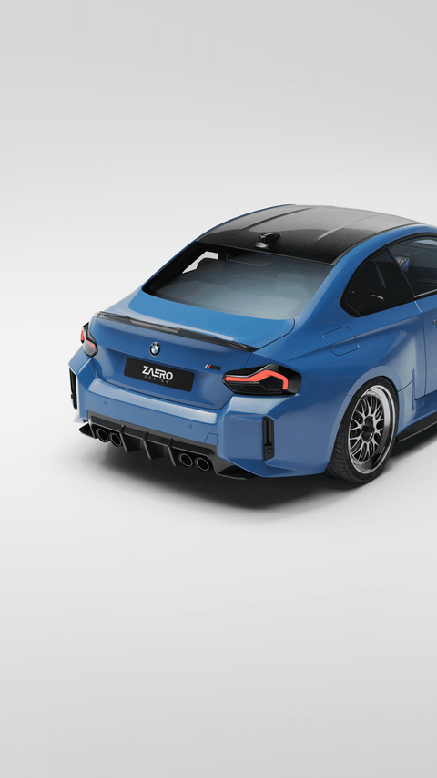 BMW M2 G87 EVO-S Gloss Black Rear Diffuser by ZAERO (2023+) - AUTOID® - Rear Diffusers - Zaero Design