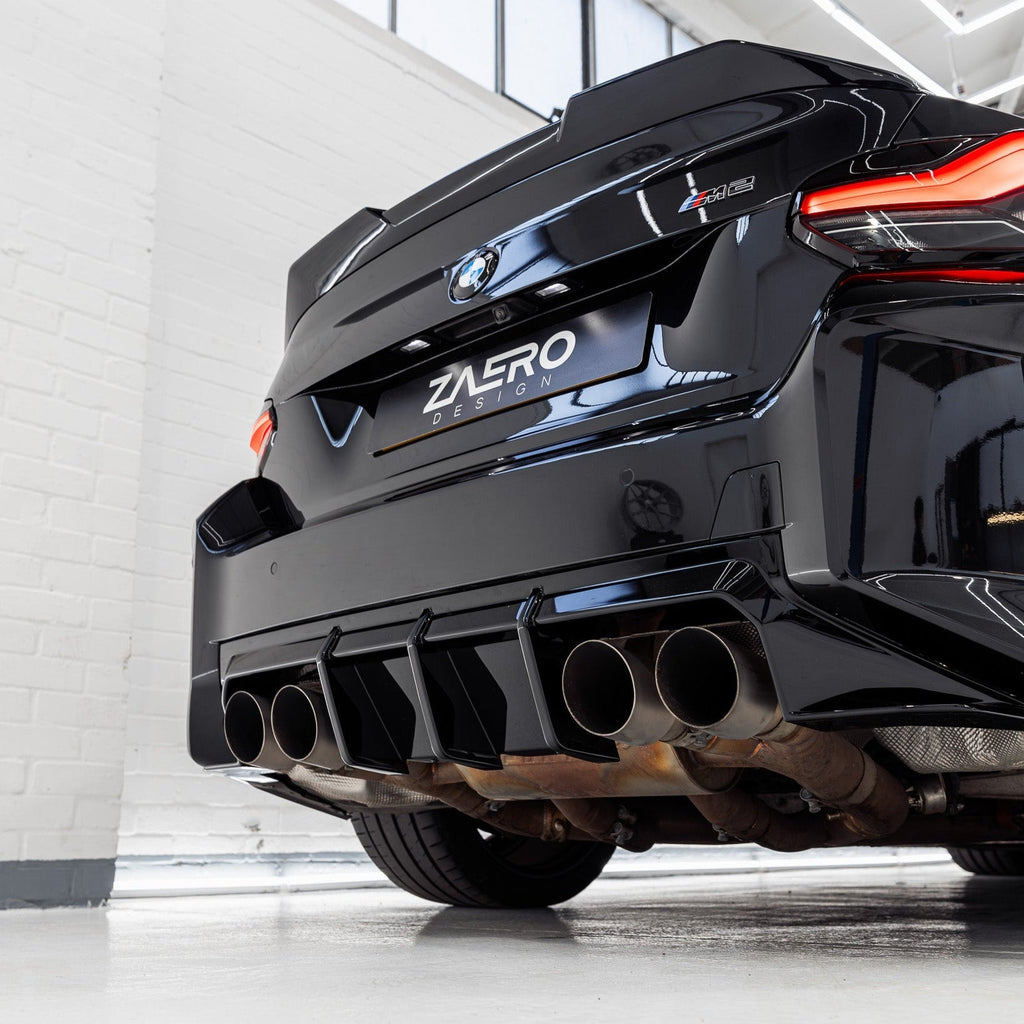 BMW M2 G87 EVO-S Gloss Black Rear Diffuser by ZAERO (2023+) - AUTOID® - Rear Diffusers - Zaero Design