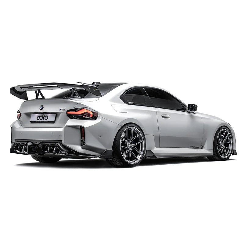 BMW M2 G87 Pre - Preg Carbon Fibre AT - R3 Swan Neck Rear Wing by Adro (2023+) - AUTOID - Rear Wings - Adro