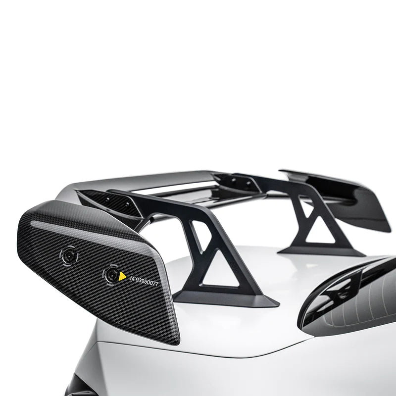 BMW M2 G87 Pre-Preg Carbon Fibre AT-R3 Swan Neck Rear Wing by Adro (2023+) - AUTOID® - Rear Wings - Adro