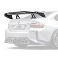 BMW M2 G87 Pre-Preg Carbon Fibre AT-R3 Swan Neck Rear Wing by Adro (2023+) - AUTOID® - Rear Wings - Adro
