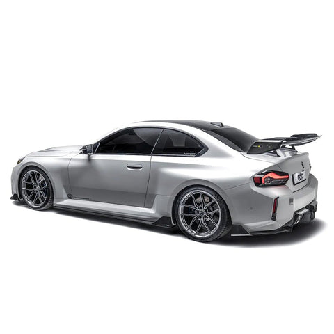 BMW M2 G87 Pre-Preg Carbon Fibre AT-R3 Swan Neck Rear Wing by Adro (2023+) - AUTOID® - Rear Wings - Adro