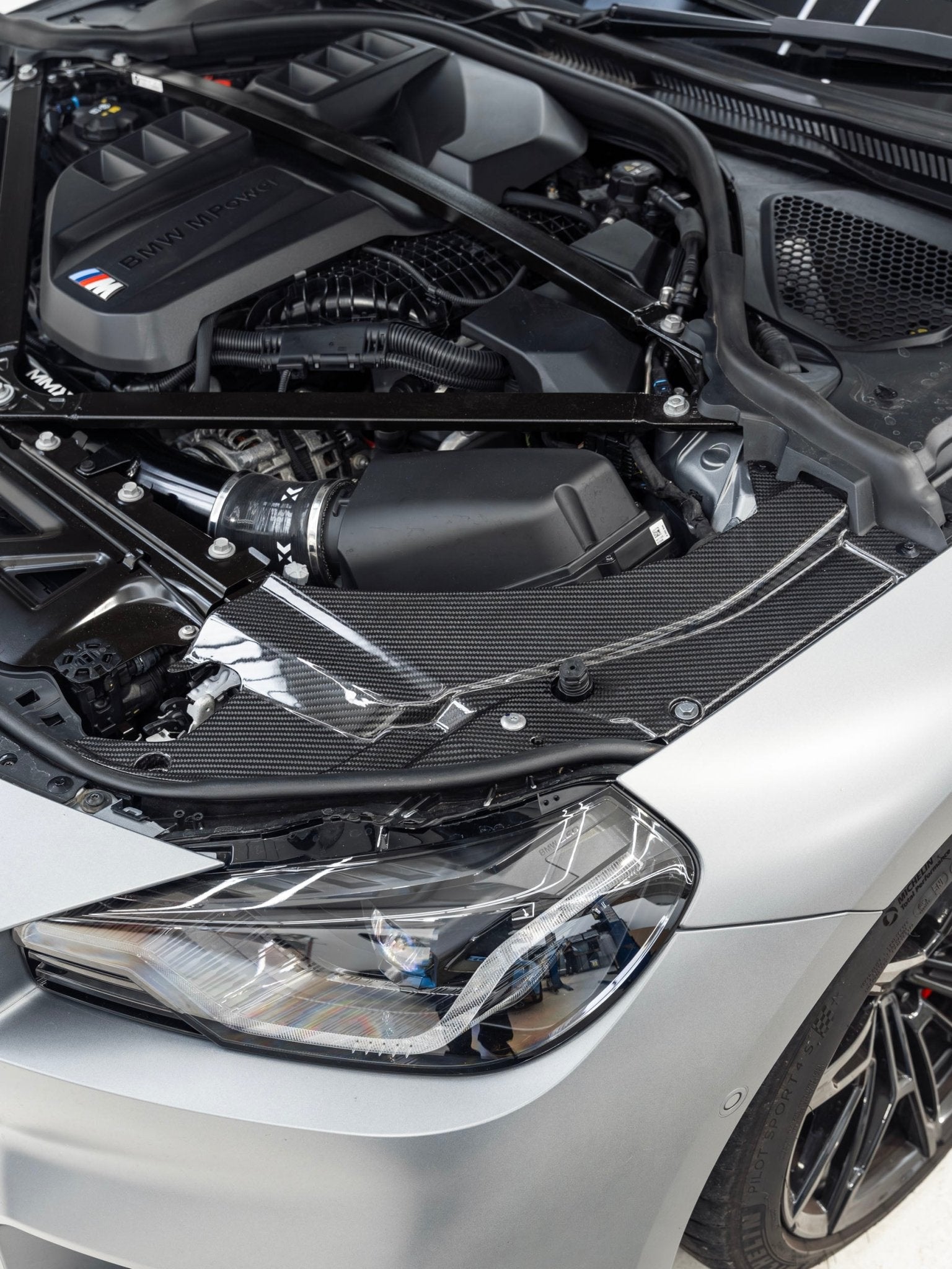 BMW M2 G87 Pre-Preg Carbon Fibre Engine Bay Headlight Cover by FORM (2023+) - AUTOID® - Accessories - FORM Industries