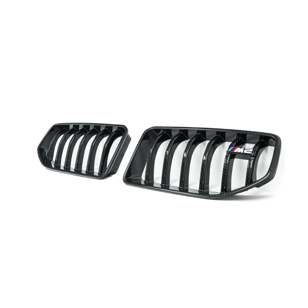 BMW M2 G87 Pre - Preg Carbon Fibre Front Grilles by Adro (2023+) - AUTOID - Front Grille - Adro