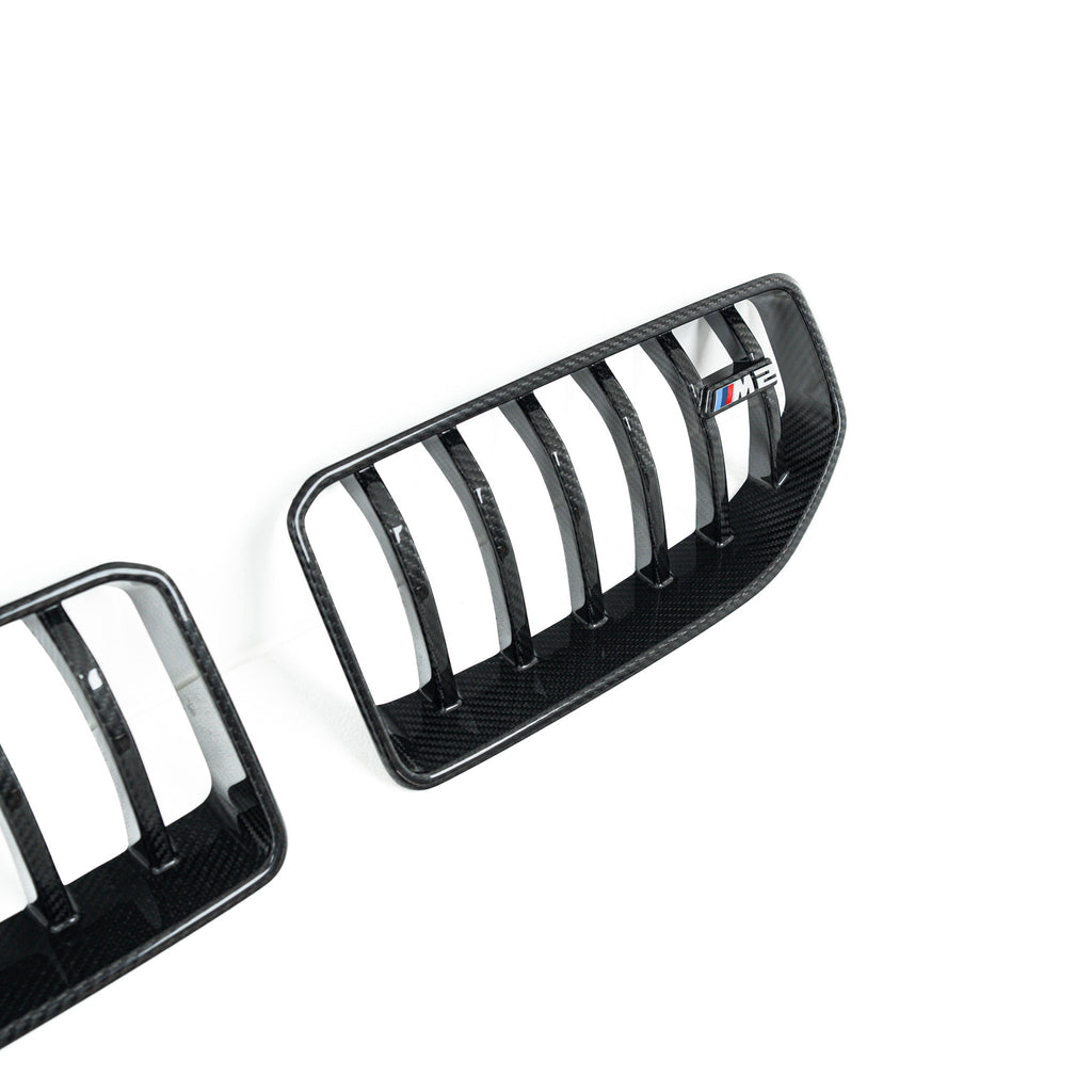 BMW M2 G87 Pre-Preg Carbon Fibre Front Grilles by Adro (2023+) - AUTOID® - Front Grille - Adro