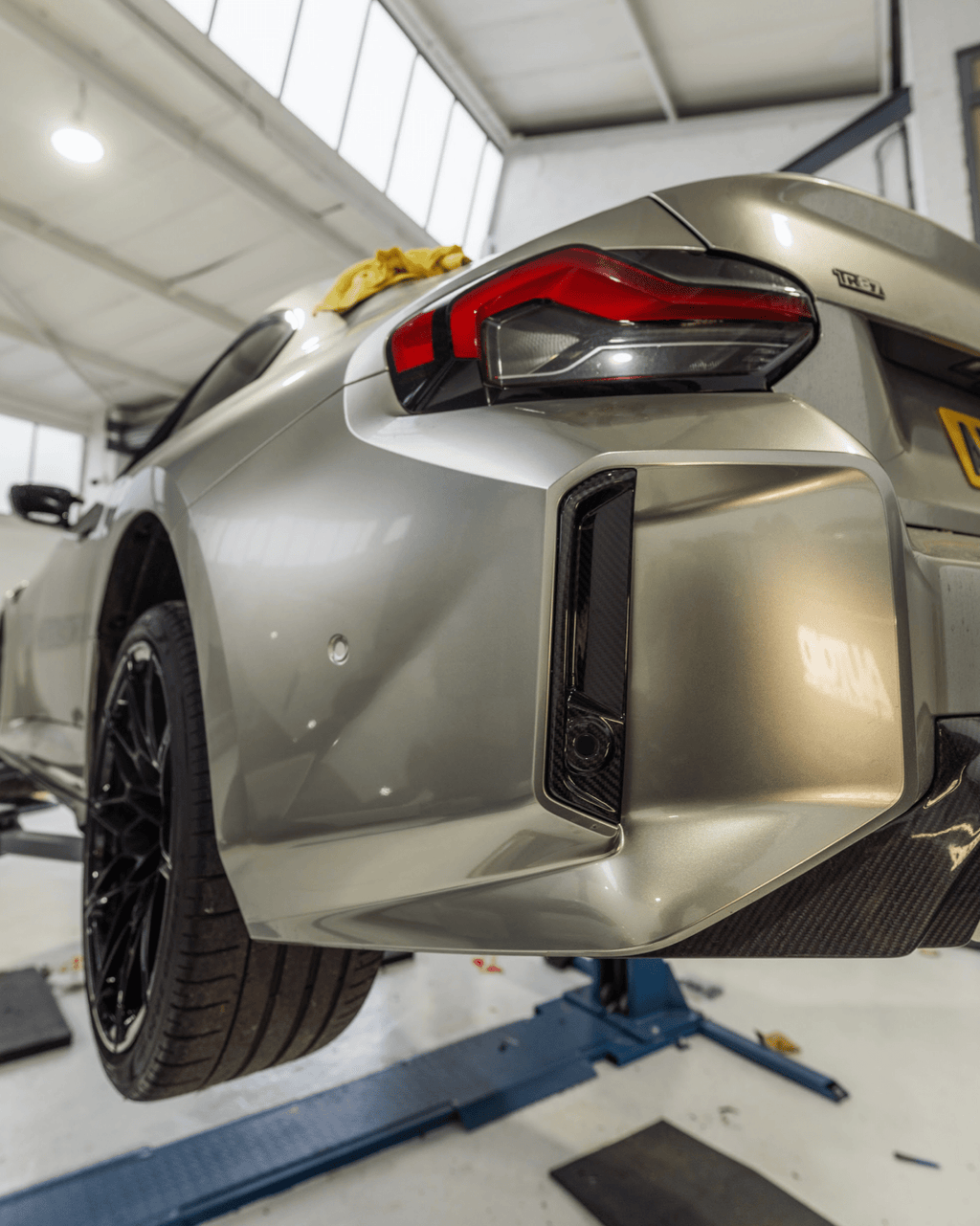 BMW M2 G87 Pre-Preg Carbon Fibre Rear Reflector Deletes (2021+) - AUTOID® - Reflector Inserts & Overlays - CT Design