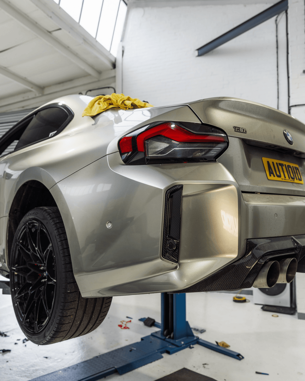 BMW M2 G87 Pre-Preg Carbon Fibre Rear Reflector Deletes (2021+) - AUTOID® - Reflector Inserts & Overlays - CT Design
