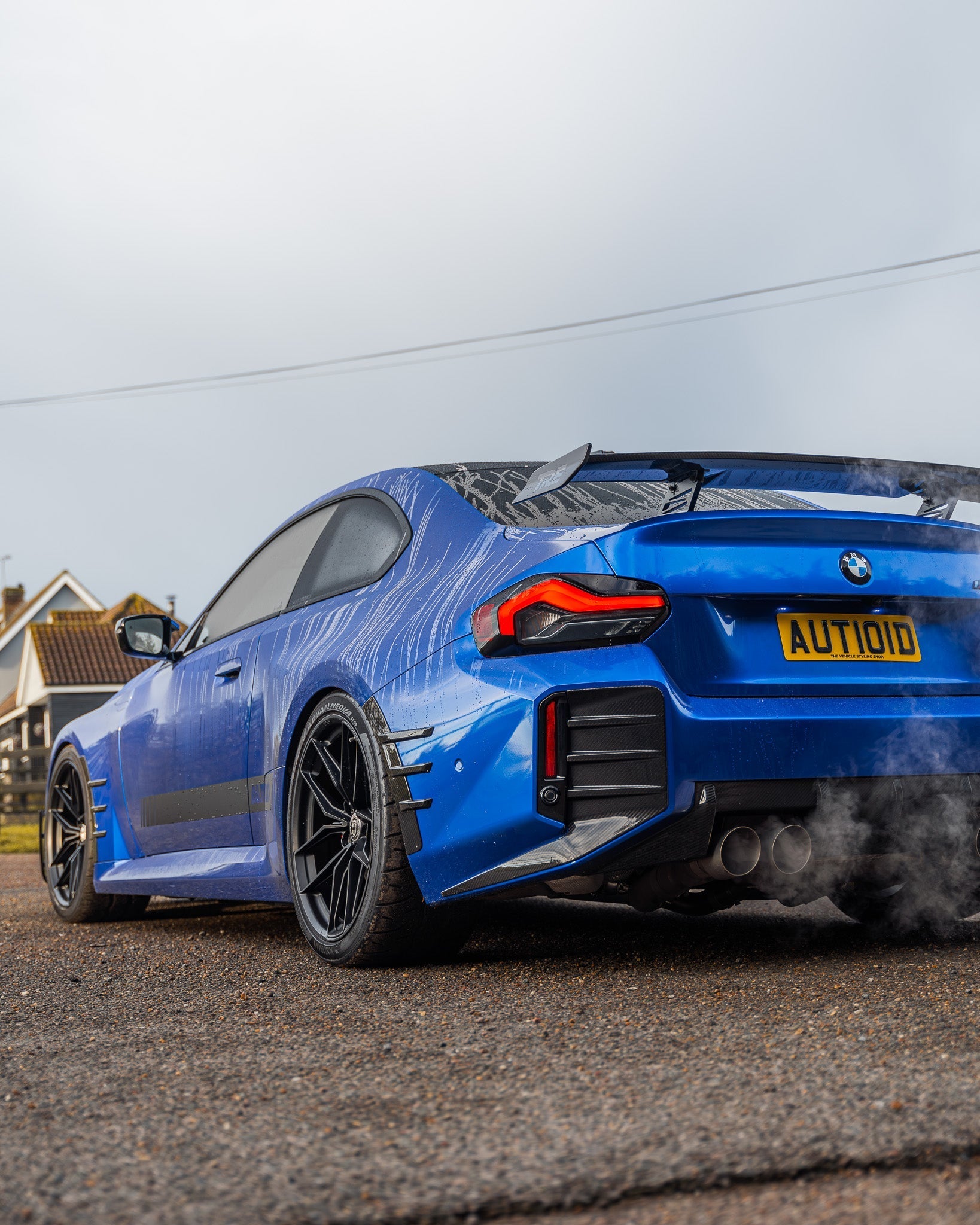 BMW M2 G87 Pre-Preg Carbon Fibre Rear Side Fender Trim Spats by FORM (2023+) - AUTOID® - Fender Trim - FORM Industries