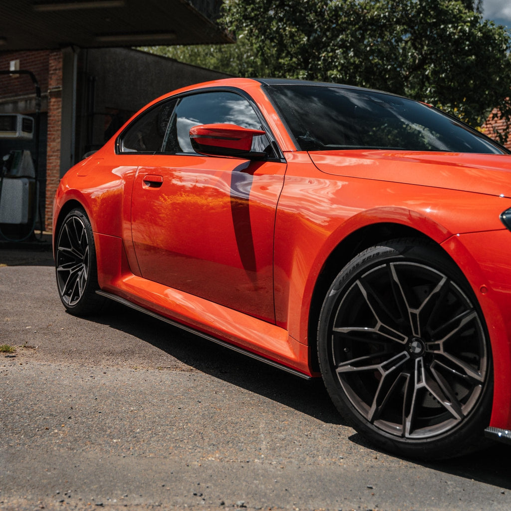 BMW M2 G87 Pre-preg Carbon Fibre TR87 Flat Side Skirts by TREVORA (2023+) - AUTOID® - Side Skirts & Winglets - TREVORA