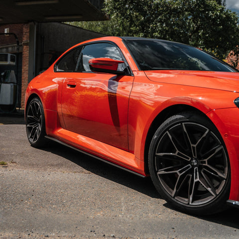 BMW M2 G87 Pre-preg Carbon Fibre TR87 Flat Side Skirts by TREVORA (2023+) - AUTOID® - Side Skirts & Winglets - TREVORA