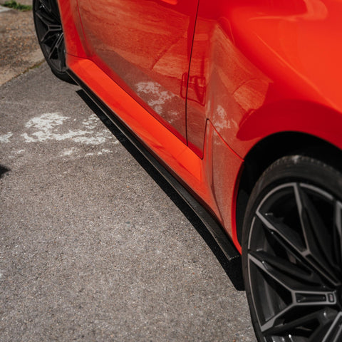 BMW M2 G87 Pre-preg Carbon Fibre TR87 Flat Side Skirts by TREVORA (2023+) - AUTOID® - Side Skirts & Winglets - TREVORA