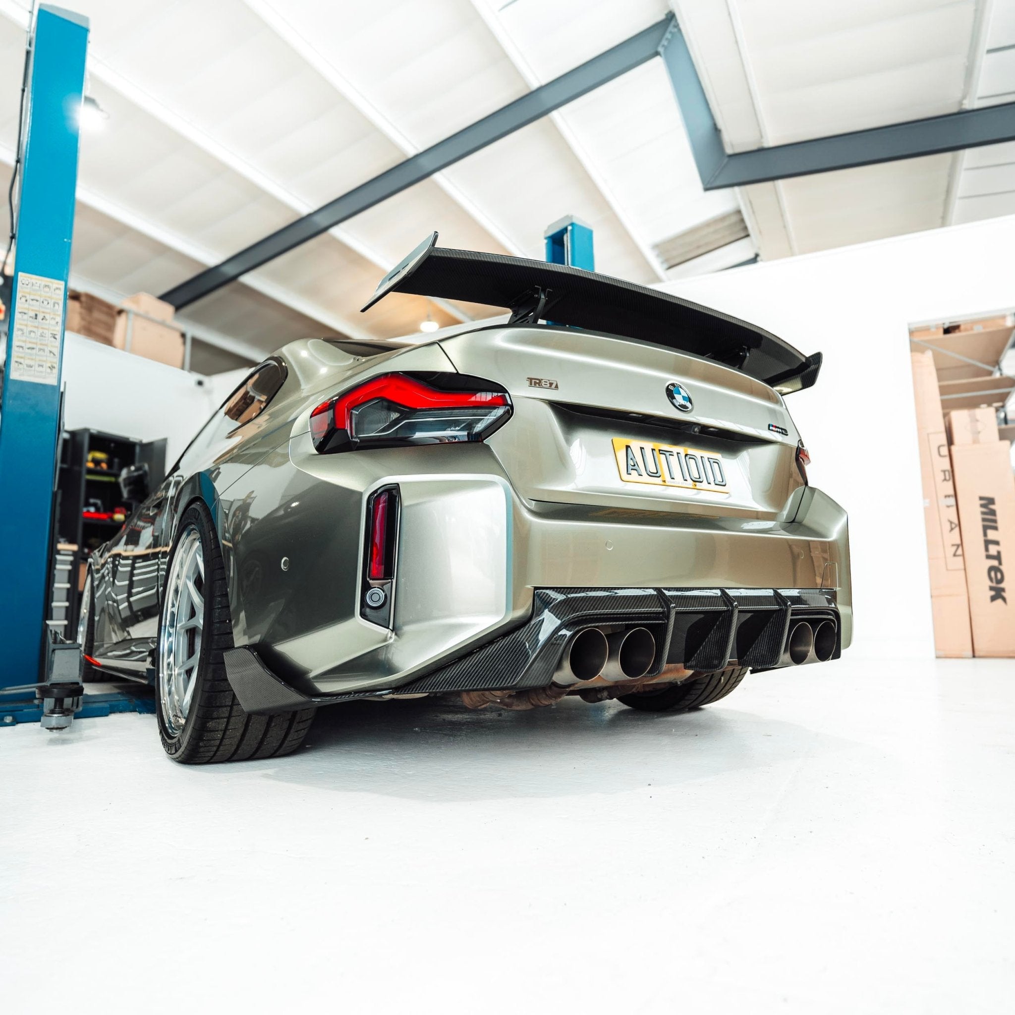 BMW M2 G87 Pre - Preg Carbon Fibre TR87 Rear Diffuser by TRE (2023+) - AUTOID - Rear Diffusers - TRE