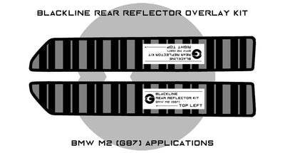 BMW M2 G87 Rear Reflector Decal Sticker by Goldenwrench - AUTOID - Reflector Inserts & Overlays - Goldenwrench Supply