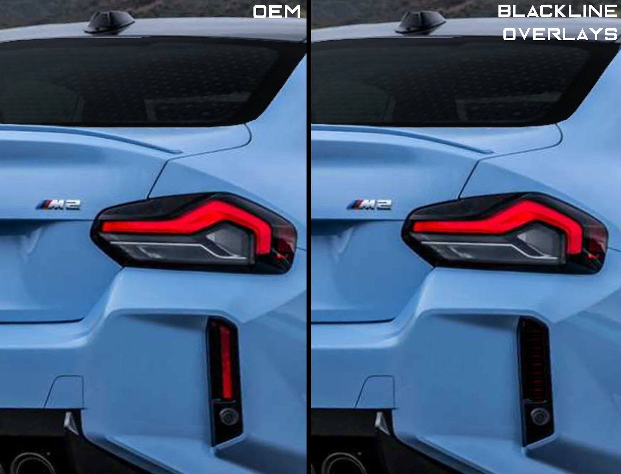 BMW M2 G87 Rear Reflector Decal Sticker by Goldenwrench - AUTOID® - Reflector Inserts & Overlays - Goldenwrench Supply