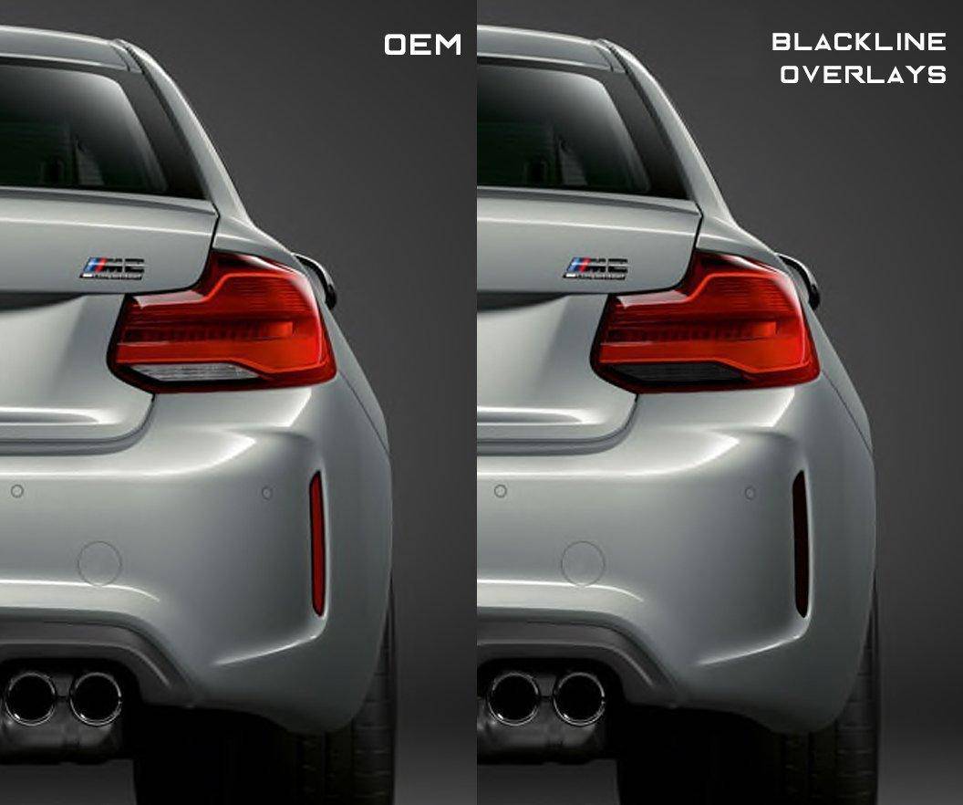 BMW M2 & M2 Competition F87 Rear Reflector Decal Sticker by Goldenwrench - AUTOID - Reflector Inserts & Overlays - Goldenwrench Supply