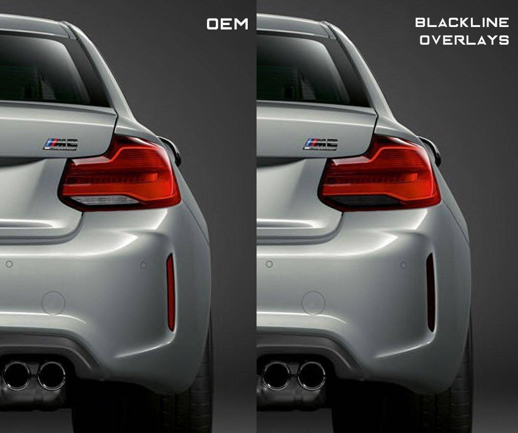 BMW M2 & M2 Competition F87 Rear Reflector Decal Sticker by Goldenwrench - AUTOID® - Reflector Inserts & Overlays - Goldenwrench Supply