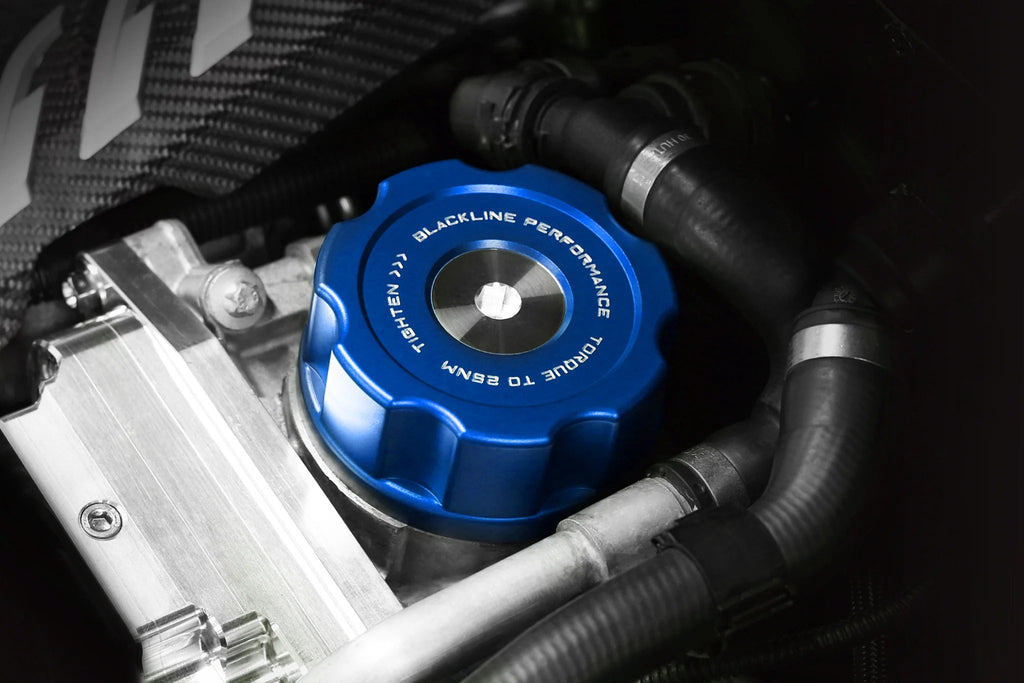 BMW M2, M3, M4 F8X & N Series Engines Oil Filter Housing Cap by Goldenwrench - AUTOID® - Vehicle Dress Up Caps & Covers - Goldenwrench Supply