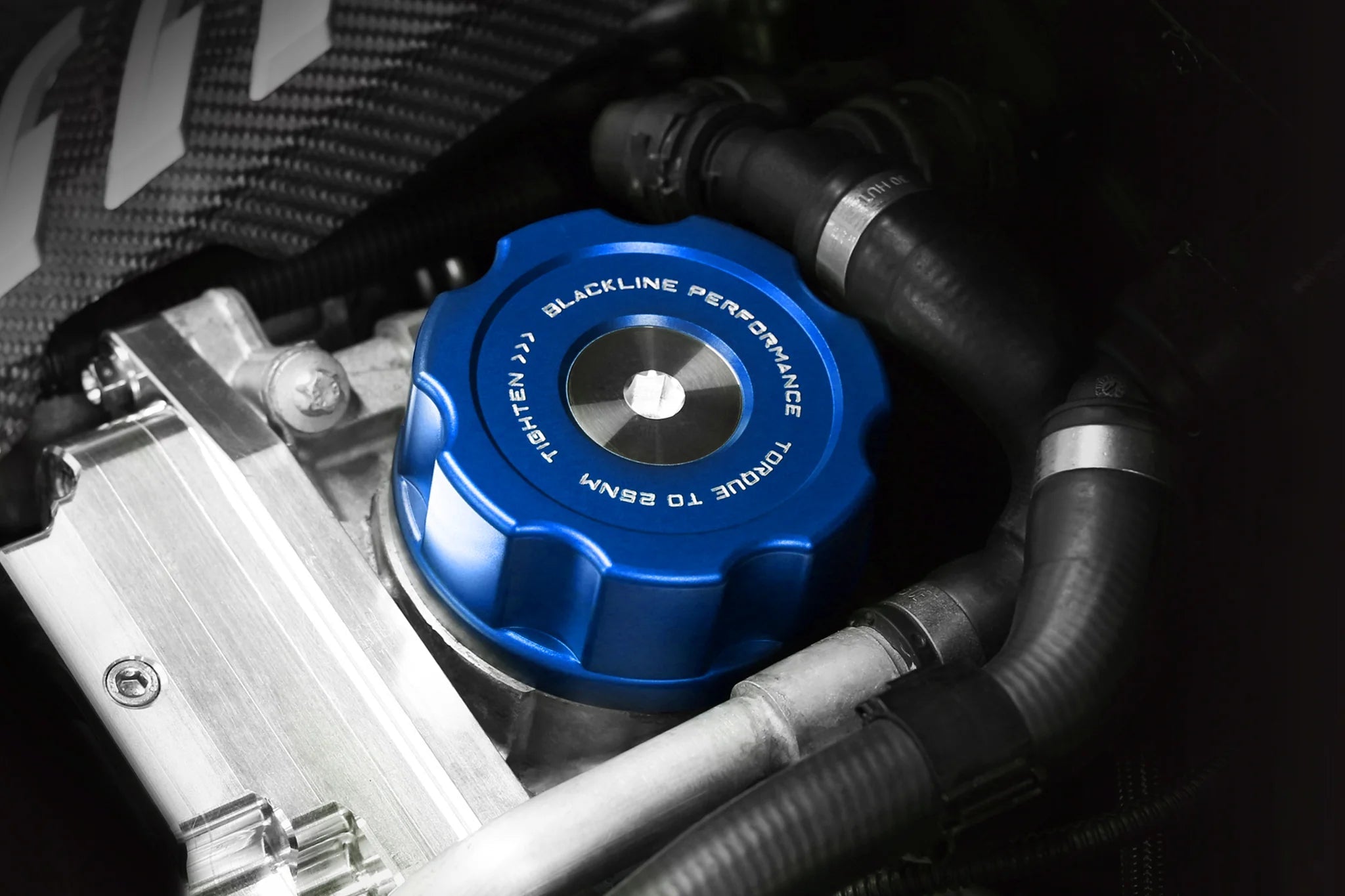 BMW M2, M3, M4 F8X & N Series Engines Oil Filter Housing Cap by Goldenwrench - AUTOID® - Vehicle Dress Up Caps & Covers - Goldenwrench Supply