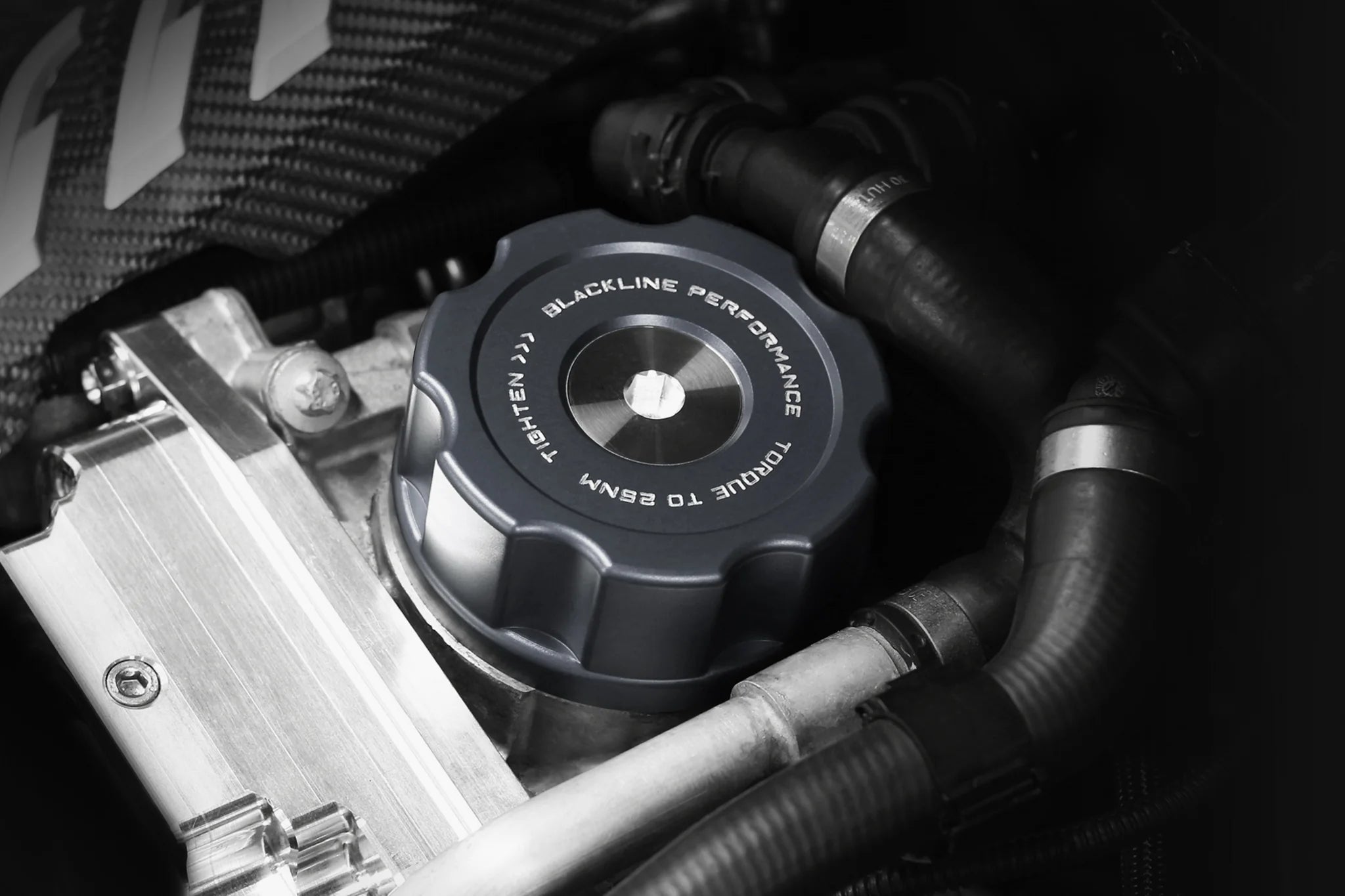 BMW M2, M3, M4 F8X & N Series Engines Oil Filter Housing Cap by Goldenwrench - AUTOID® - Vehicle Dress Up Caps & Covers - Goldenwrench Supply
