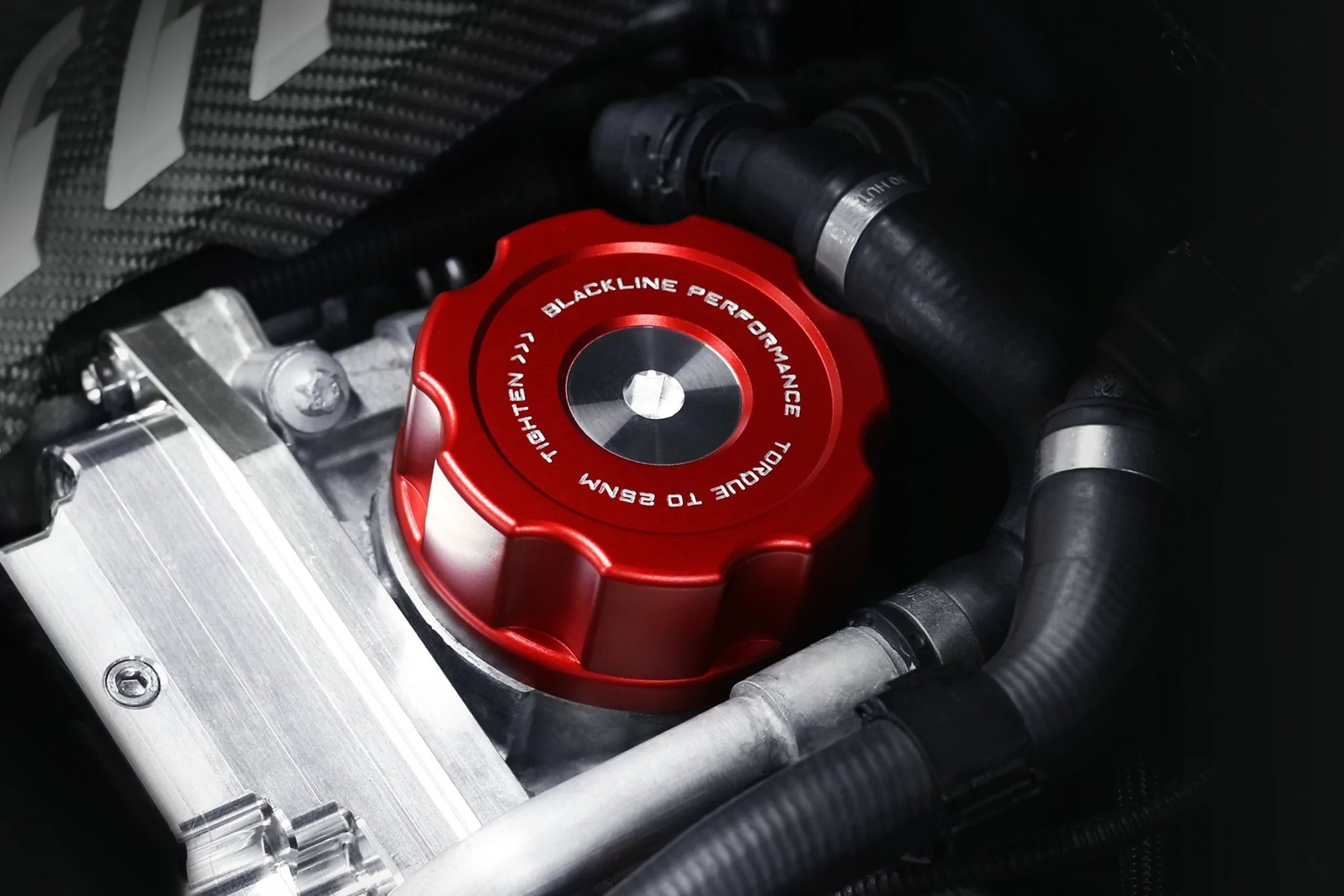 BMW M2, M3, M4 F8X & N Series Engines Oil Filter Housing Cap by Goldenwrench - AUTOID® - Vehicle Dress Up Caps & Covers - Goldenwrench Supply