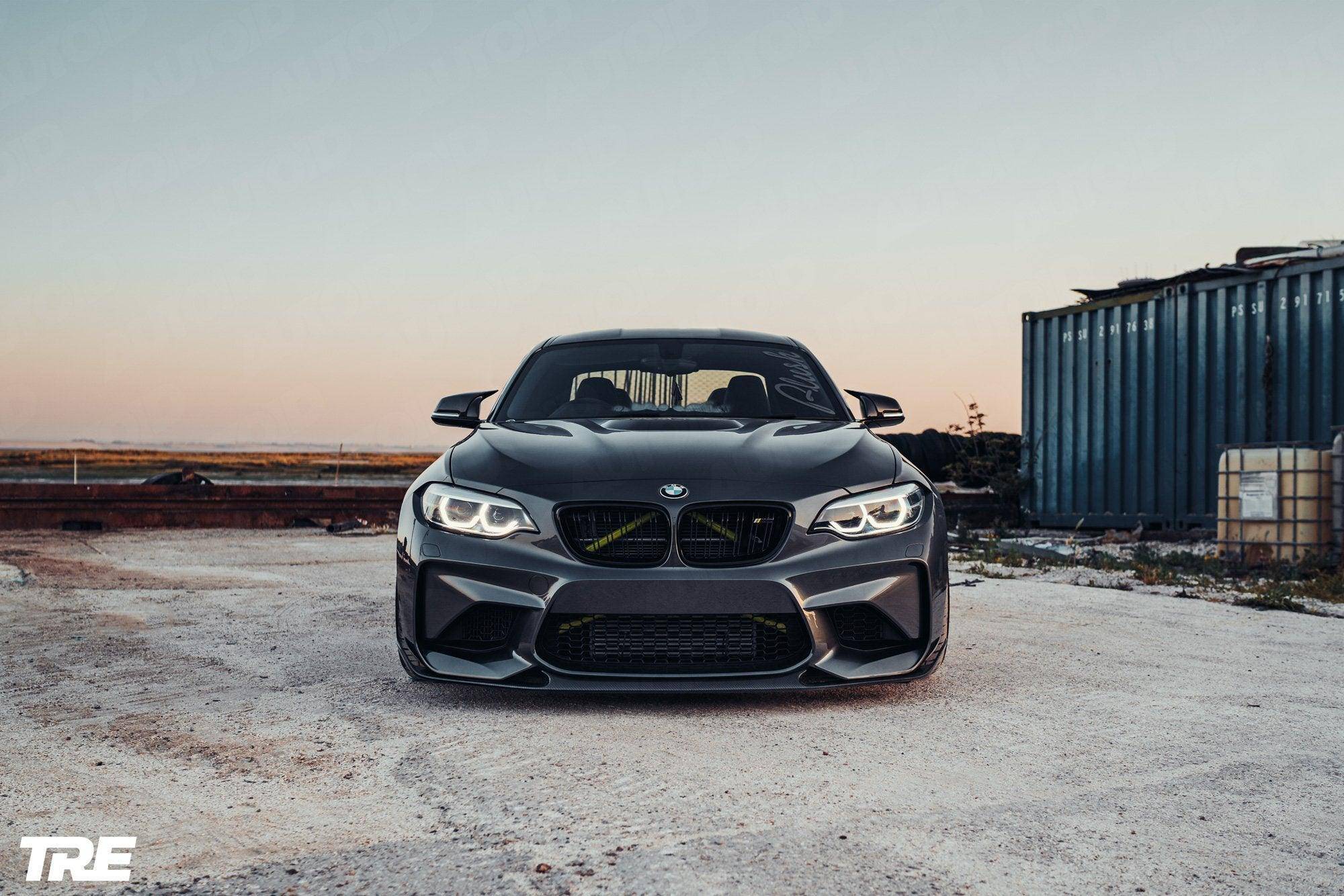 BMW M2 OG F87 Pre - Preg Carbon Fibre Front Splitter by TRE (2015 - 2018) - AUTOID - Front Lips & Splitters - TRE