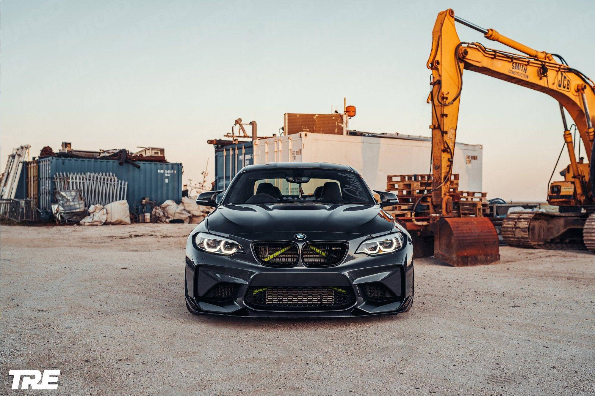 BMW M2 OG F87 Pre - Preg Carbon Fibre Front Splitter by TRE (2015 - 2018) - AUTOID - Front Lips & Splitters - TRE