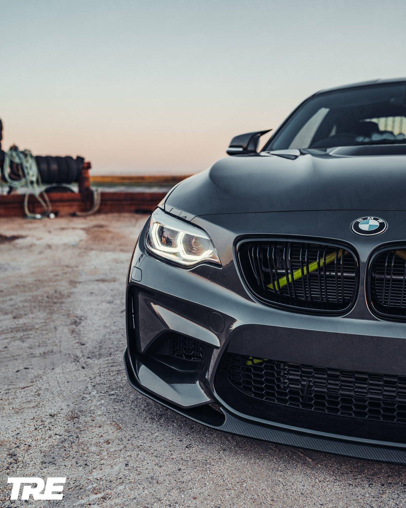 BMW M2 OG F87 Pre - Preg Carbon Fibre Front Splitter by TRE (2015 - 2018) - AUTOID - Front Lips & Splitters - TRE