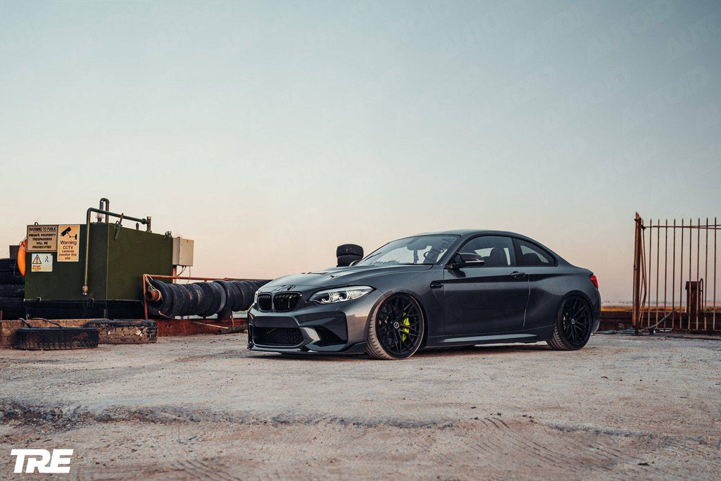 BMW M2 OG F87 Pre-Preg ID-01 Carbon Fibre Front Splitter by TREVORA (2015-2018) - AUTOID® - Front Lips & Splitters - TREVORA
