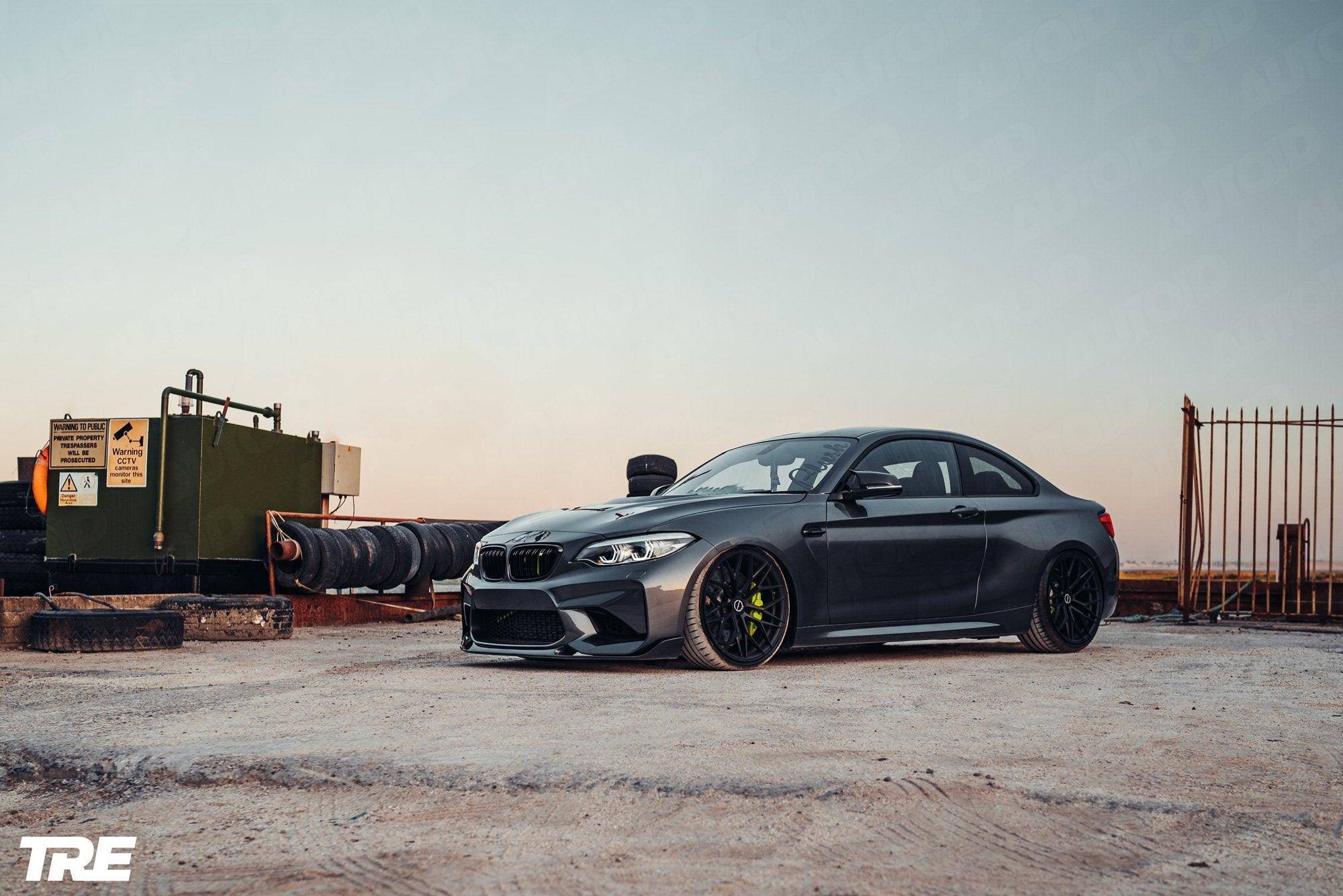 BMW M2 OG F87 Pre-Preg ID-01 Carbon Fibre Front Splitter by TREVORA (2015-2018) - AUTOID® - Front Lips & Splitters - TREVORA